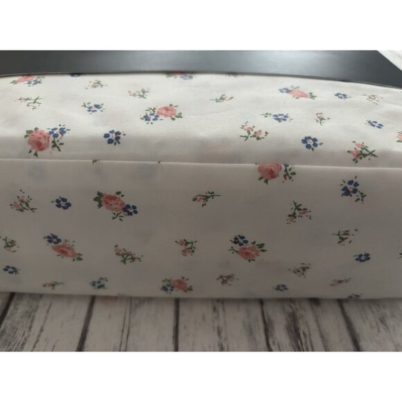 NEW 4pc Ralph Lauren Full Sheet Set Cottage Petite Florals Blue & Pink Roses - Picture 3 of 7